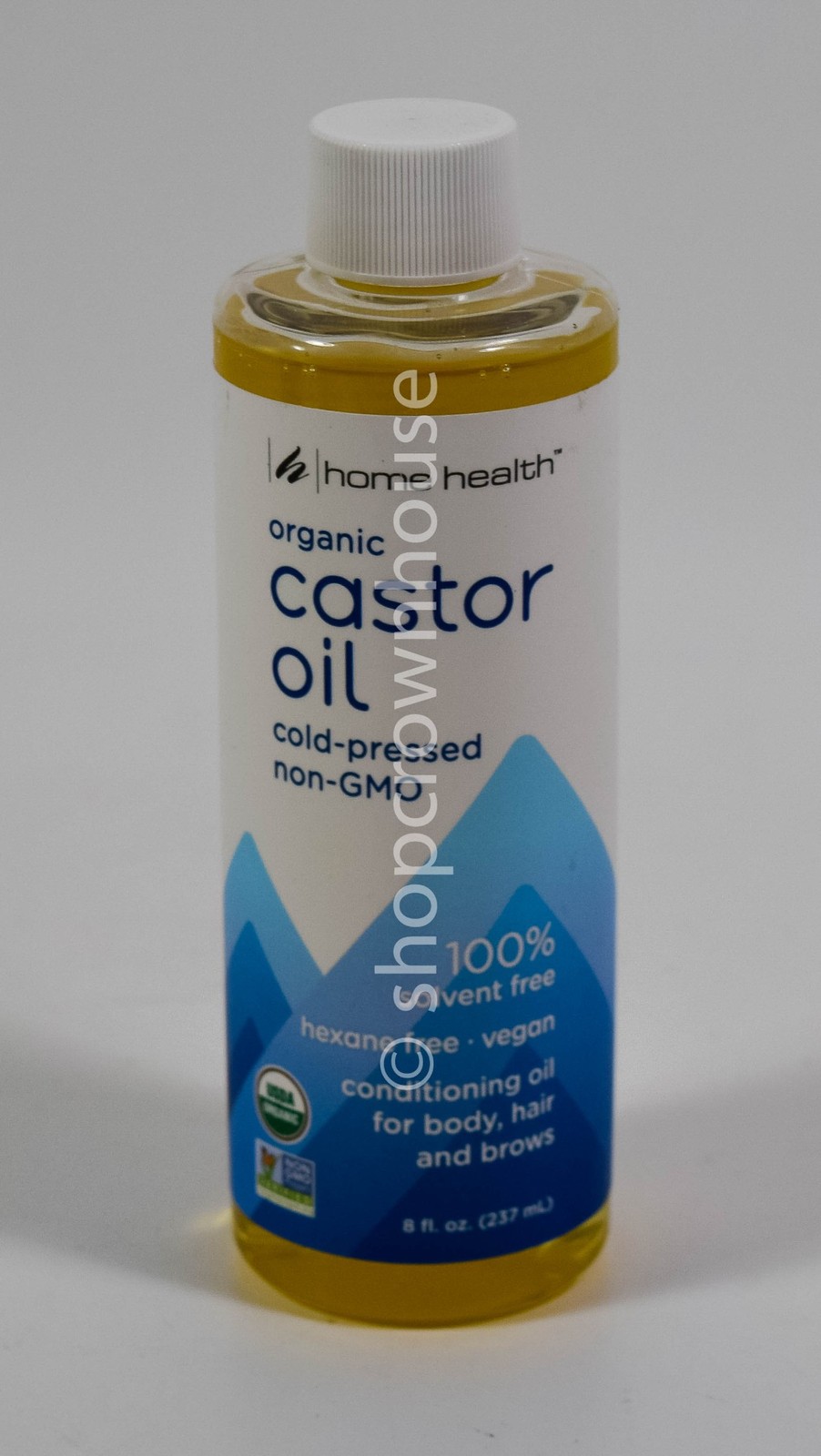 2 Home Health Organic CASTOR OIL Cold Pressed Non-GMO 100% Solvent Free 01/2028