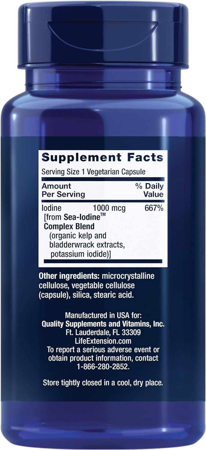 Life Extension Sea-Iodine™ 1000mcg – 60 vegetarian capsules