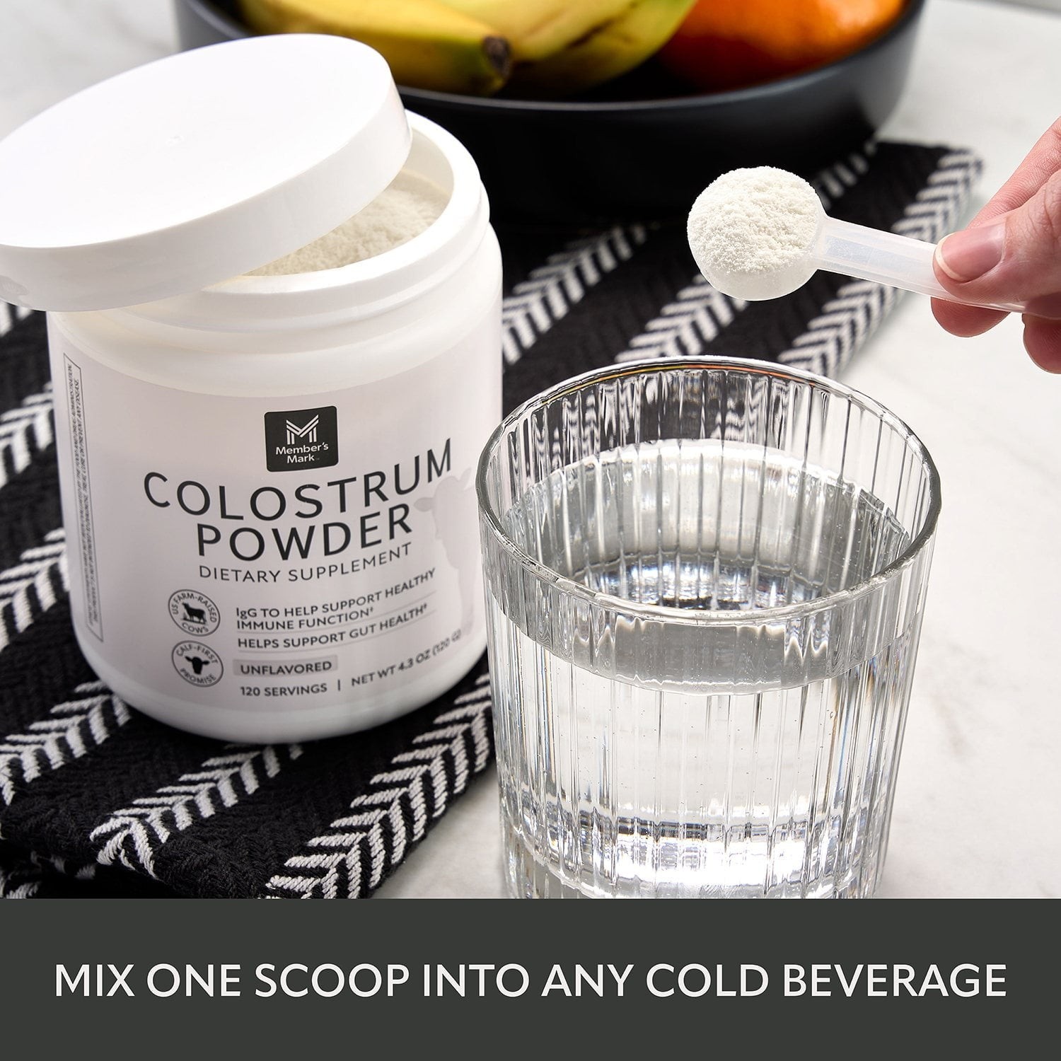 Member’s Mark Colostrum Powder, Unflavored, 120 g.
