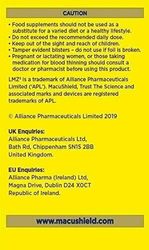 MacuShield Gold 90 Capsules Food Supplement