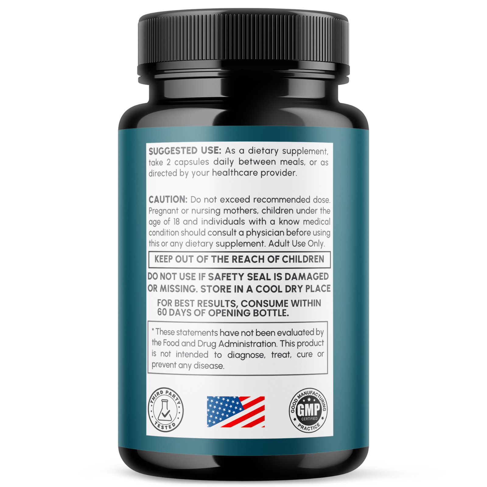 (1 Pack) Tstrive Advanced Male Health Support Supplement Tst Rive 60 Capsules