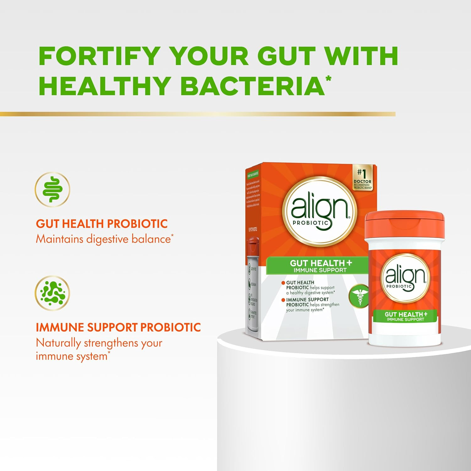 Align Probiotic Gut Health + Immune Support 28 Capsules New