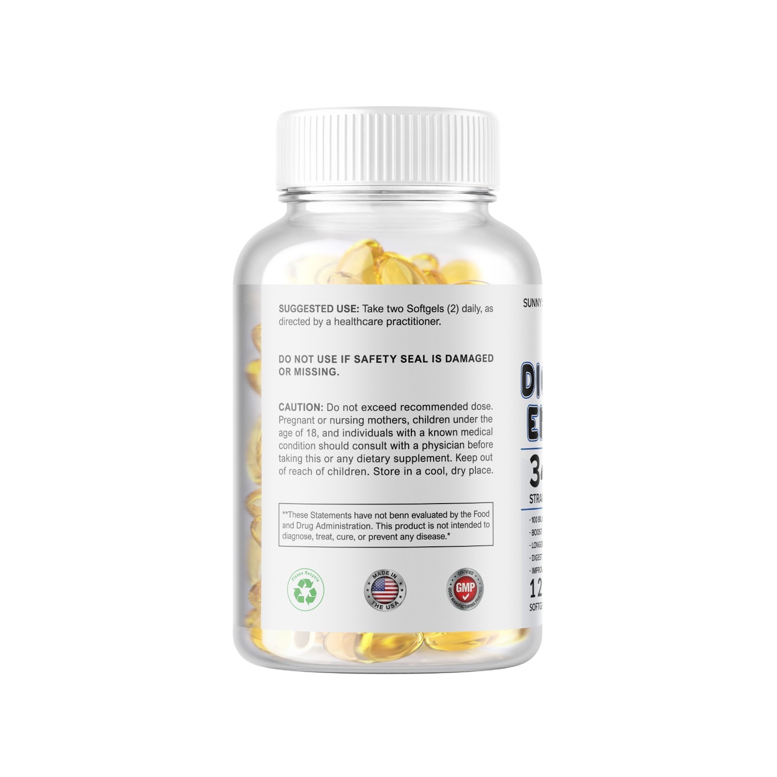 Digestive Enzymes Prebiotic & Probiotics Gas, Constipation & Bloating Relief 100