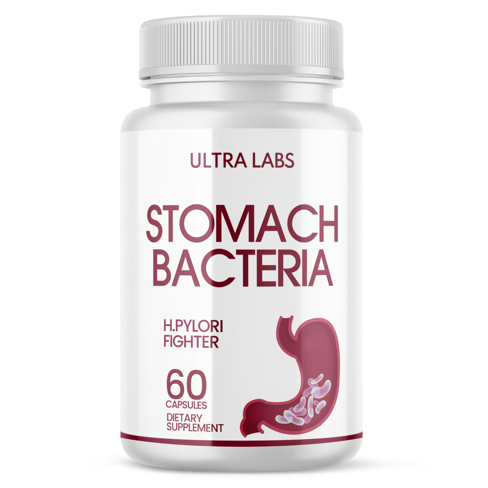 (2 Pack) Stomach Bacteria – Dietary Supplement 60 Capsules