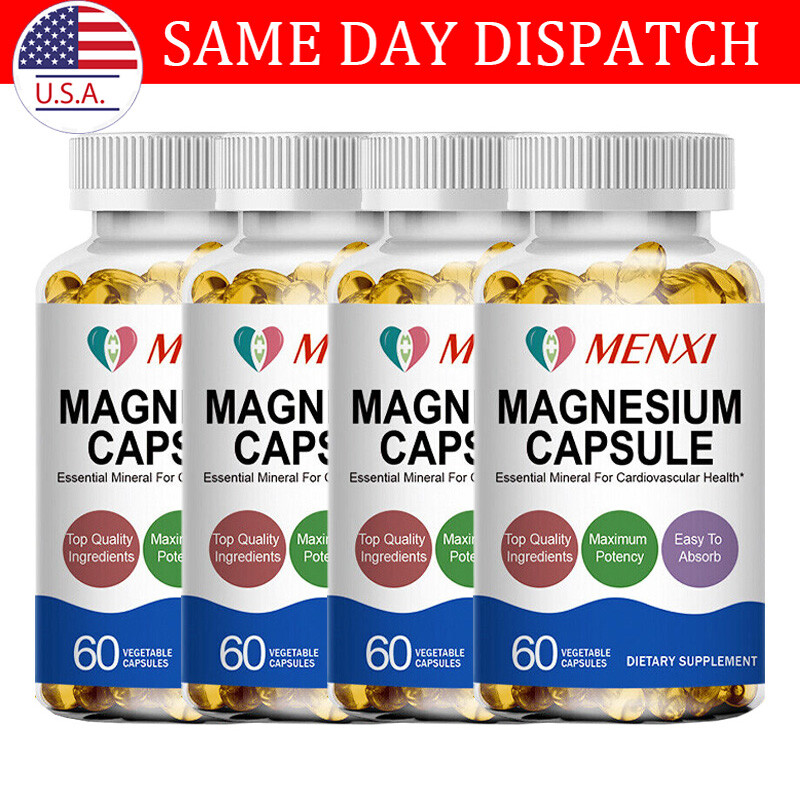 Magnesium Glycinate High Absorption,Improved Sleep,Stress& Anxiety Relief 500MG