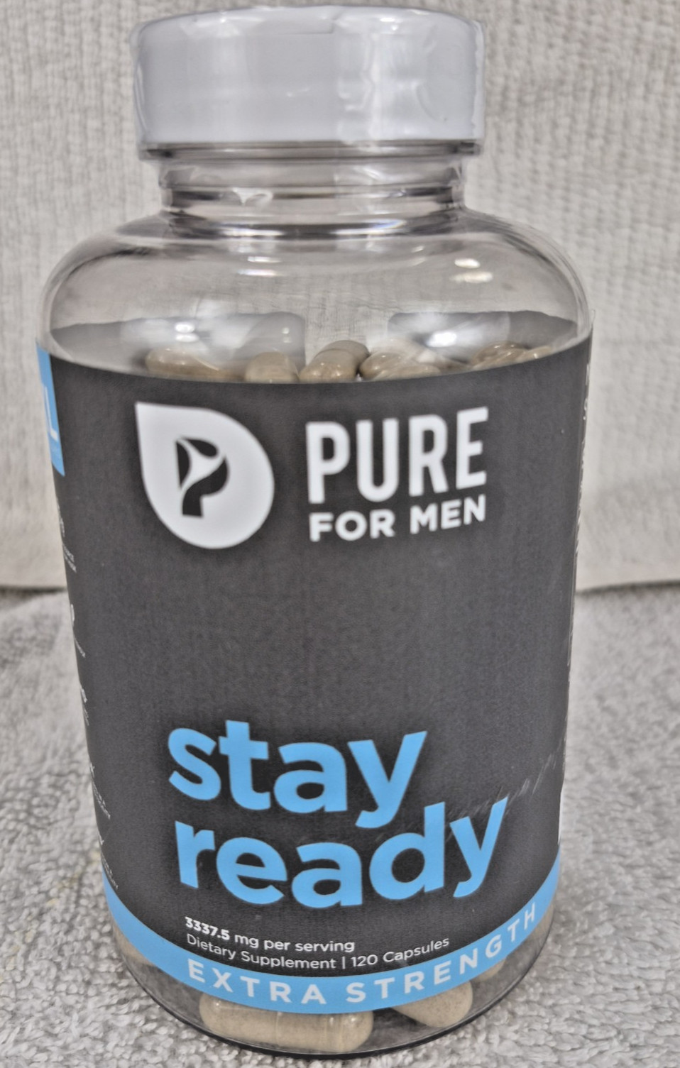 Pure for Men Stay Ready Fiber Supplement 120 Capsules exp 12/2027