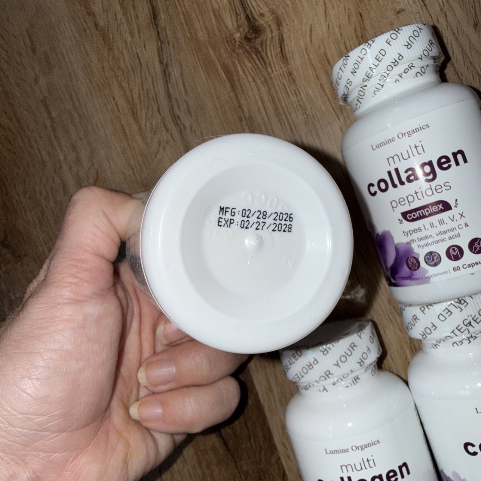 Micro Ingredients Multi Collagen Peptides – 4 bottles 60 pills each