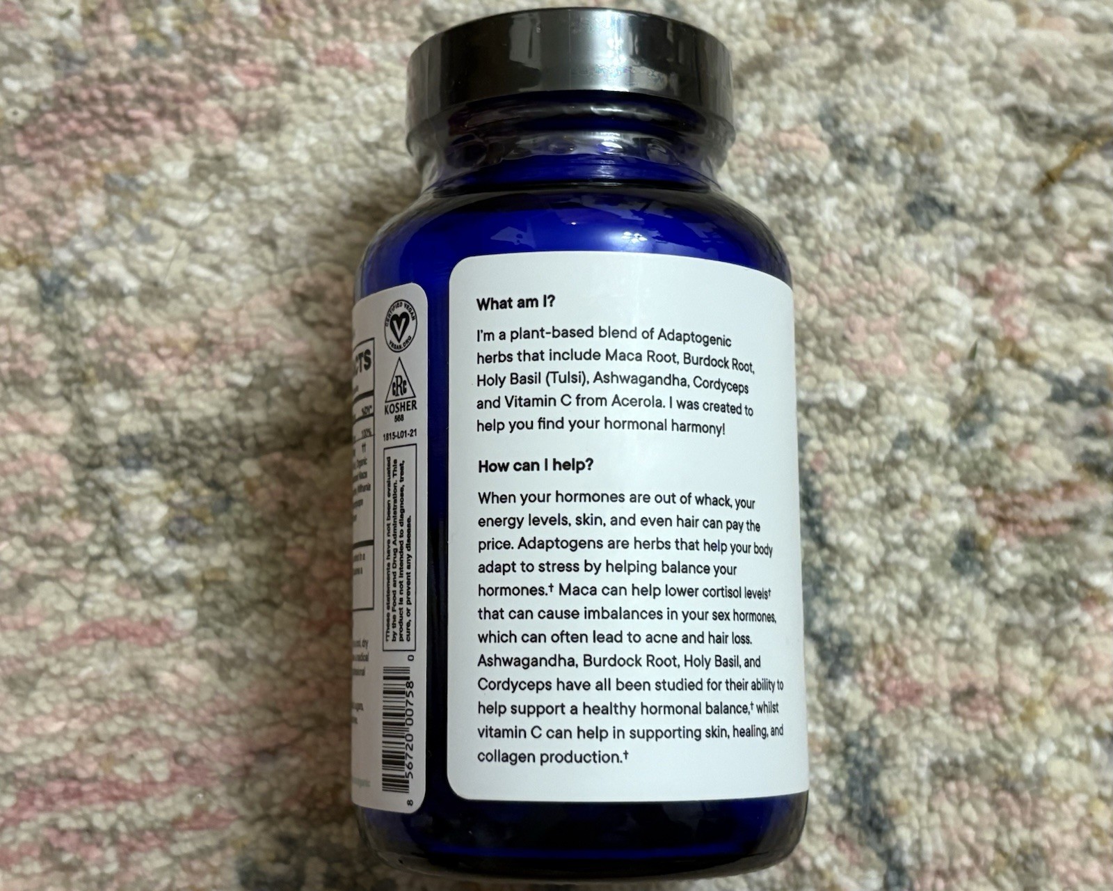 Ora Hormonious Organic Hormonal Balance & Support for Women 90 Ct New