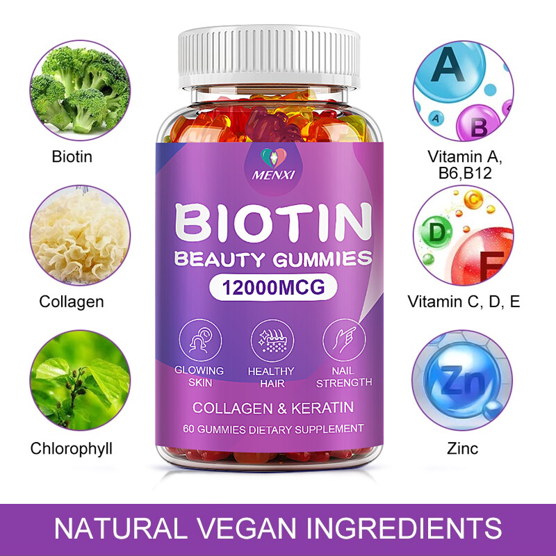 Hair Growth Accelerator Gummies Hair Growth Skin Nails Health Vitamins For Women