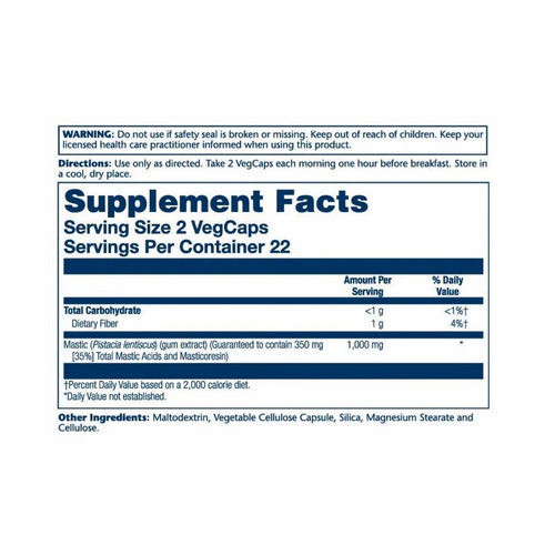Mastic Gum Extract 45 Caps 500 mg by Solaray
