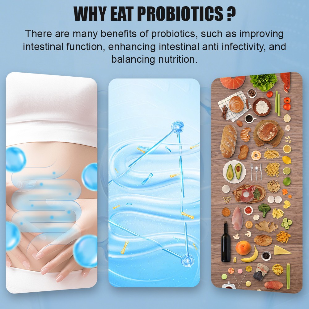 3 bottles Raw Probiotics 100 Billion CFU Gut Health Digestive Immunity Support