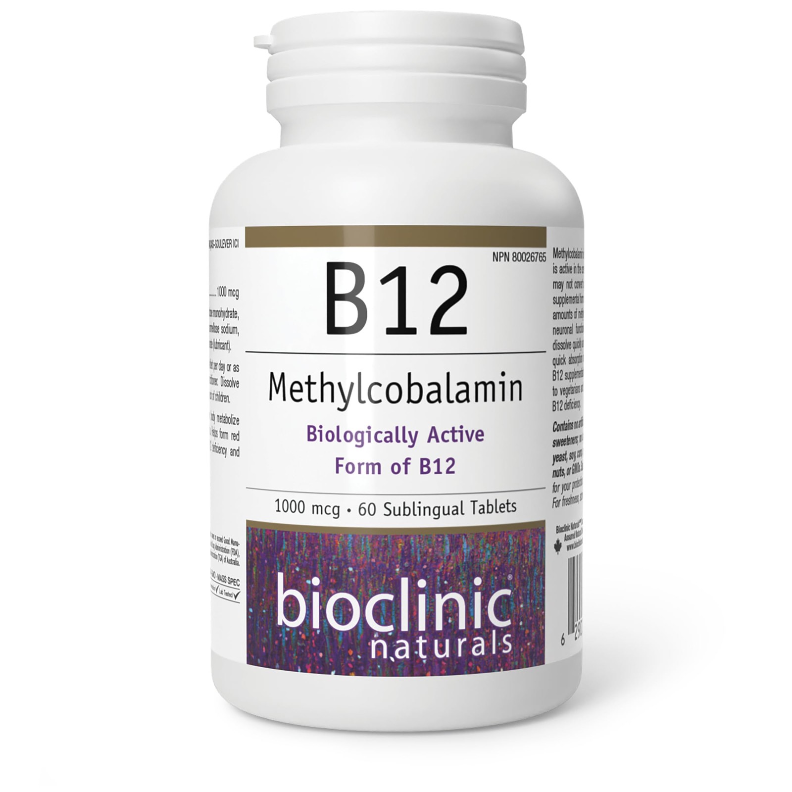 Bioclinic Naturals – B12 Methylcobalamin 1000 Mcg 60 Loz