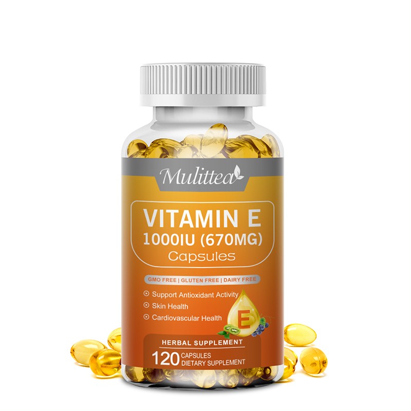 Vitamin E 1000 Iu 670mg Capsules – Supports Skin, Hair, Immune and Eye Health
