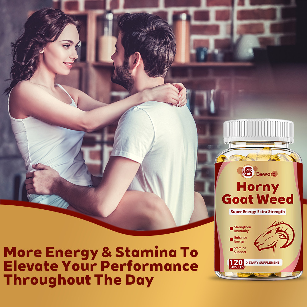STRENGTH Horny Goat Weed Extract W/ Maca Root Powder, Saw Palmetto, L-Arginine