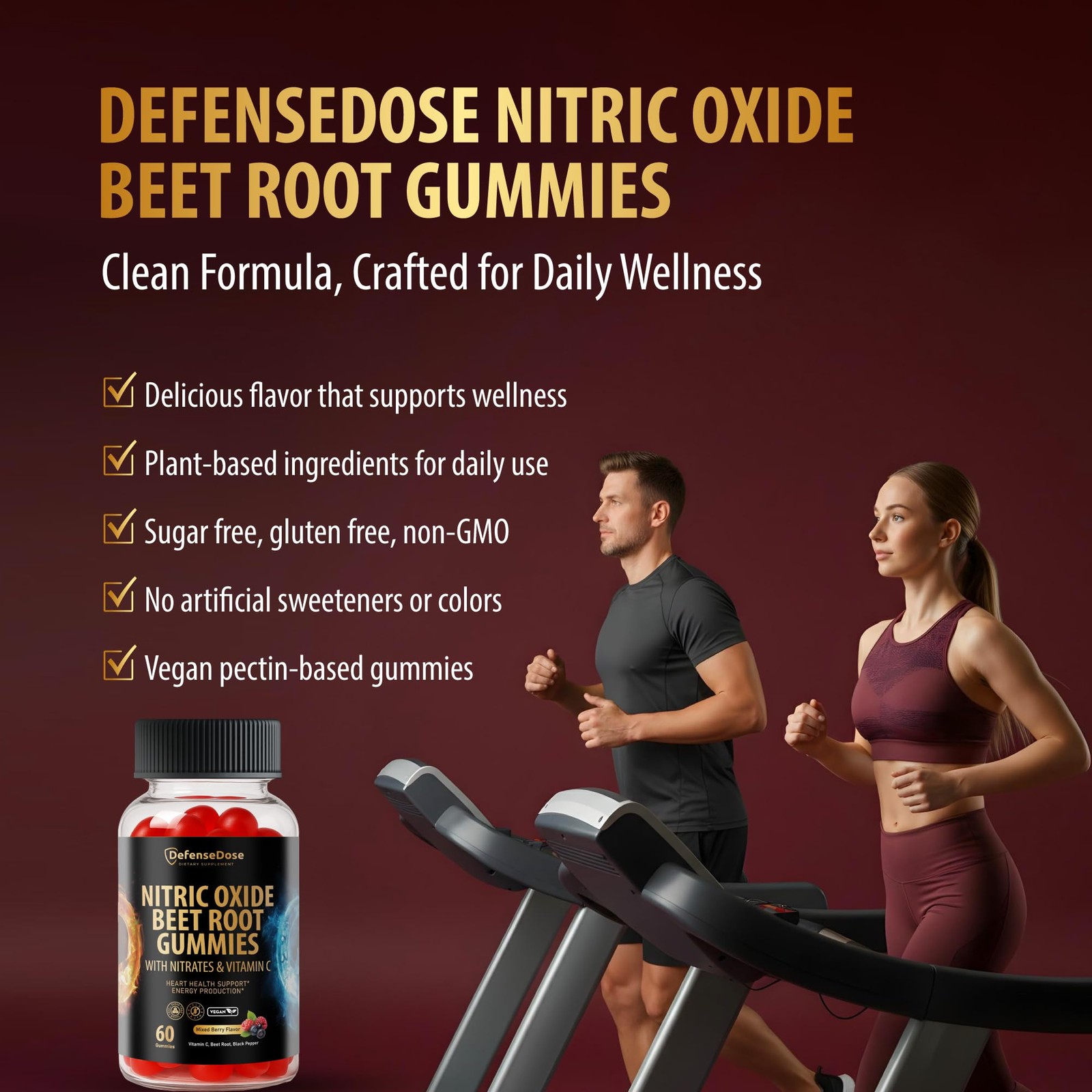 Beet Root Gummies – Advanced Nitric Oxide Blood Pressure & Heart Soft Chews S…