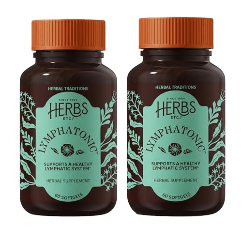 Herbs Etc. Lymphatonic Softgels – Lymph System Support – 60 Count (Pack of 2)