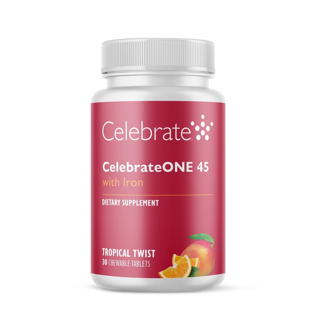 CelebrateONE 45 Bariatric Multivitamin with 30 Count (Pack of 1), Orange