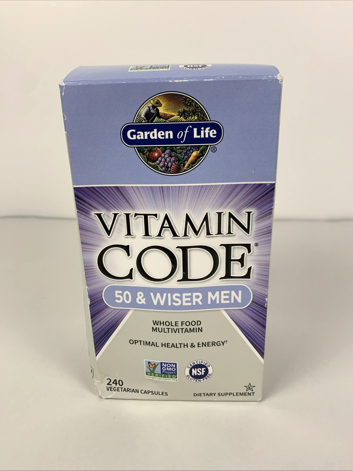 Garden of Life Vitamin Code 50 & Wiser Men Multivitamin 240ct NEW Exp. *05/2026*