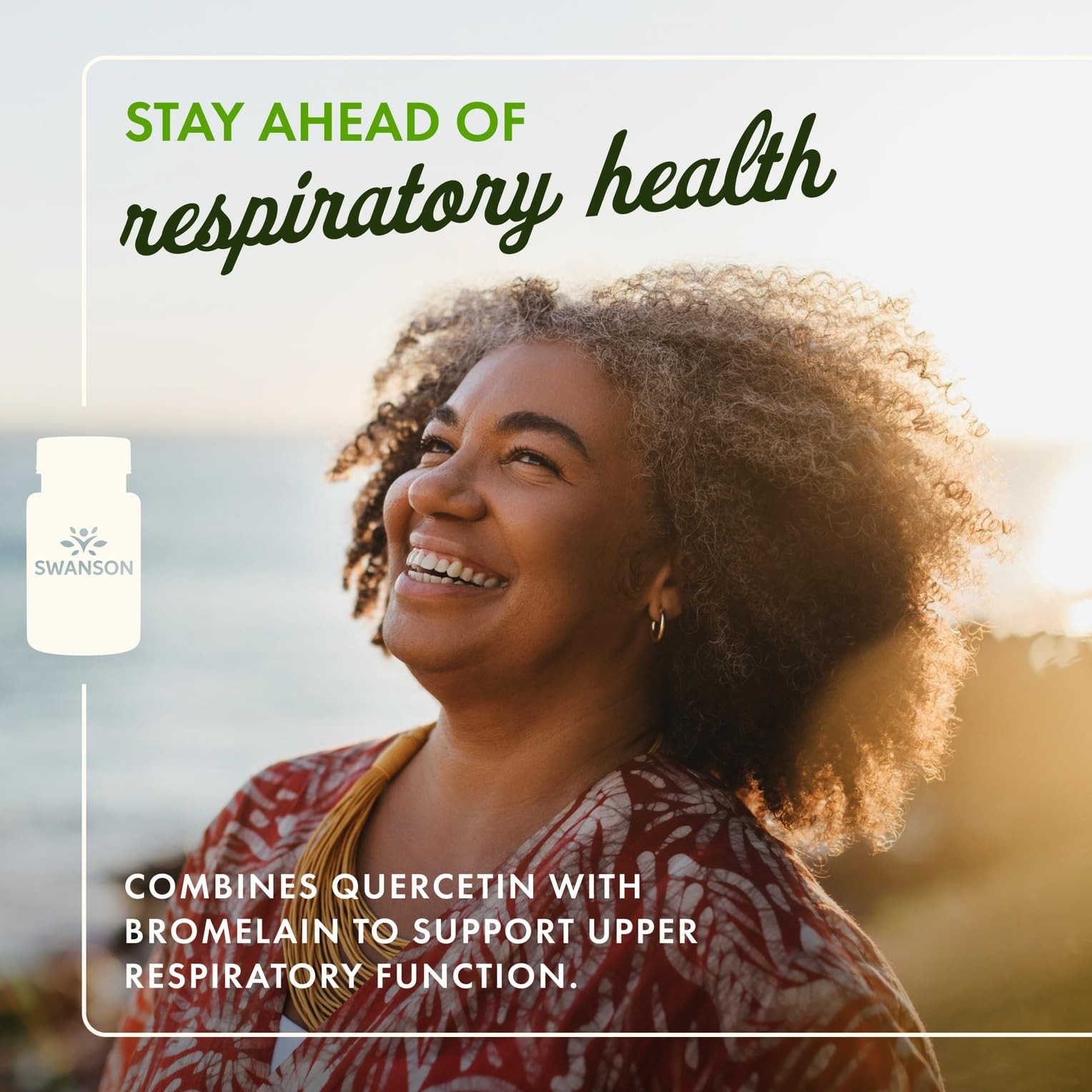 Swanson Quercetin Bromelain-Promote Respiratory Health Support-Aid Seasonal