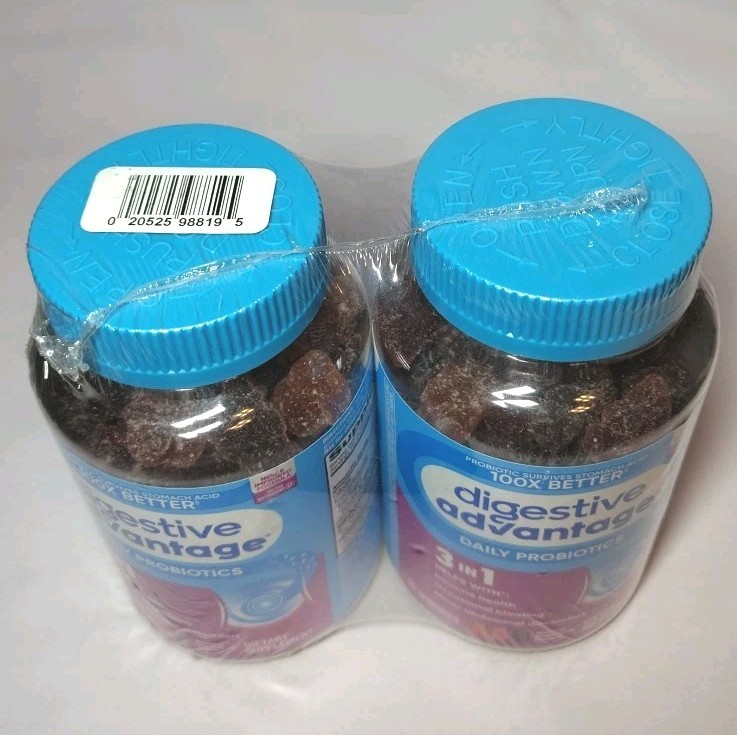 Digestive Advantage Daily Probiotic Gummies (Digestive & Gut) 180 Gummies TOTAL