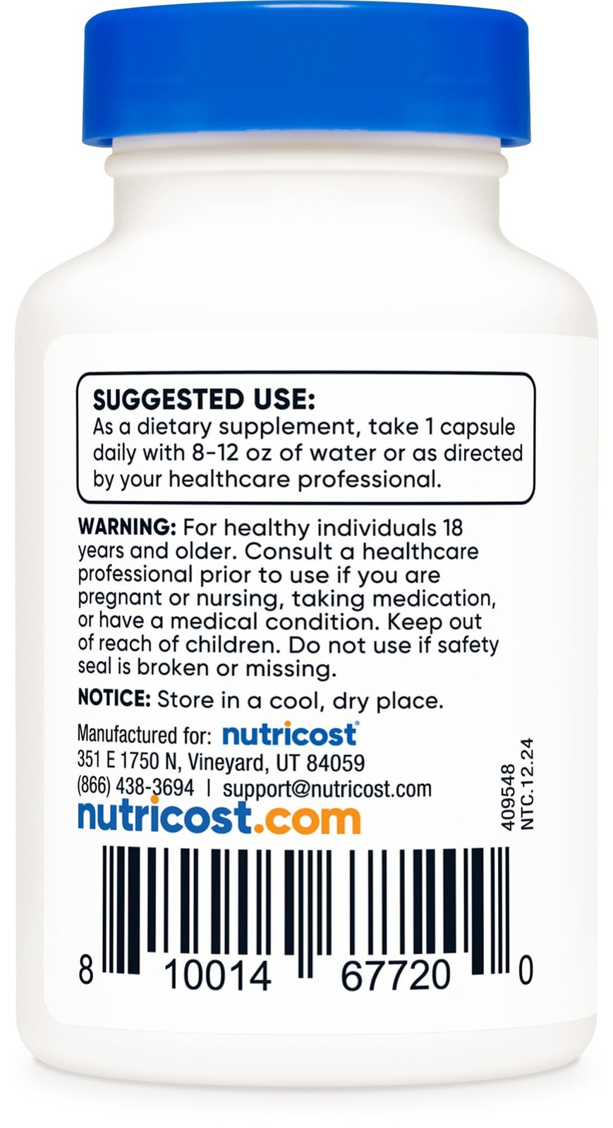 Nutricost L-Theanine 200mg, 30 Capsules 30 Count (Pack of 1)
