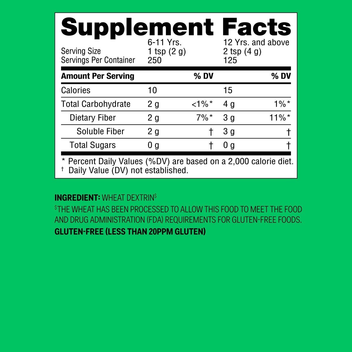 Clear Dissolving Fiber Supplement Powder – 17.6oz – up&up