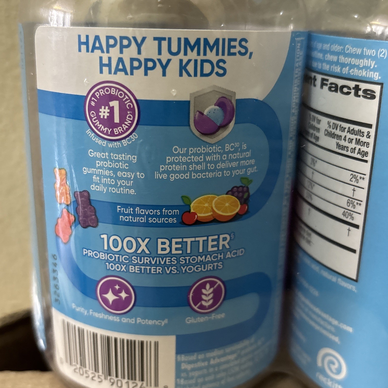 2 Pack Digestive Advantage Daily Probiotic – 60 Count Gummies Kids 12/26