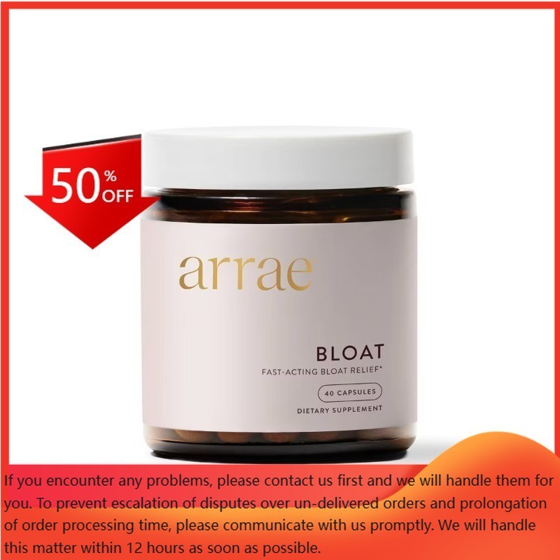 Arrae Bloat, Fast Acting Bloating Support Dietary Supplement Capsules – 40ct