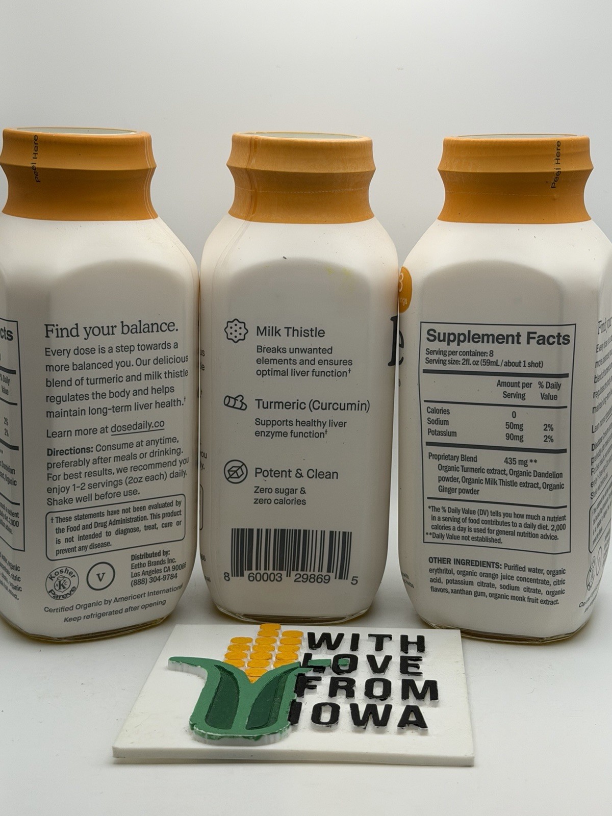 Dose For Your Liver Supplement 3 Bottles 16oz Sealed w/ Dosing Cup Exp 01/2028