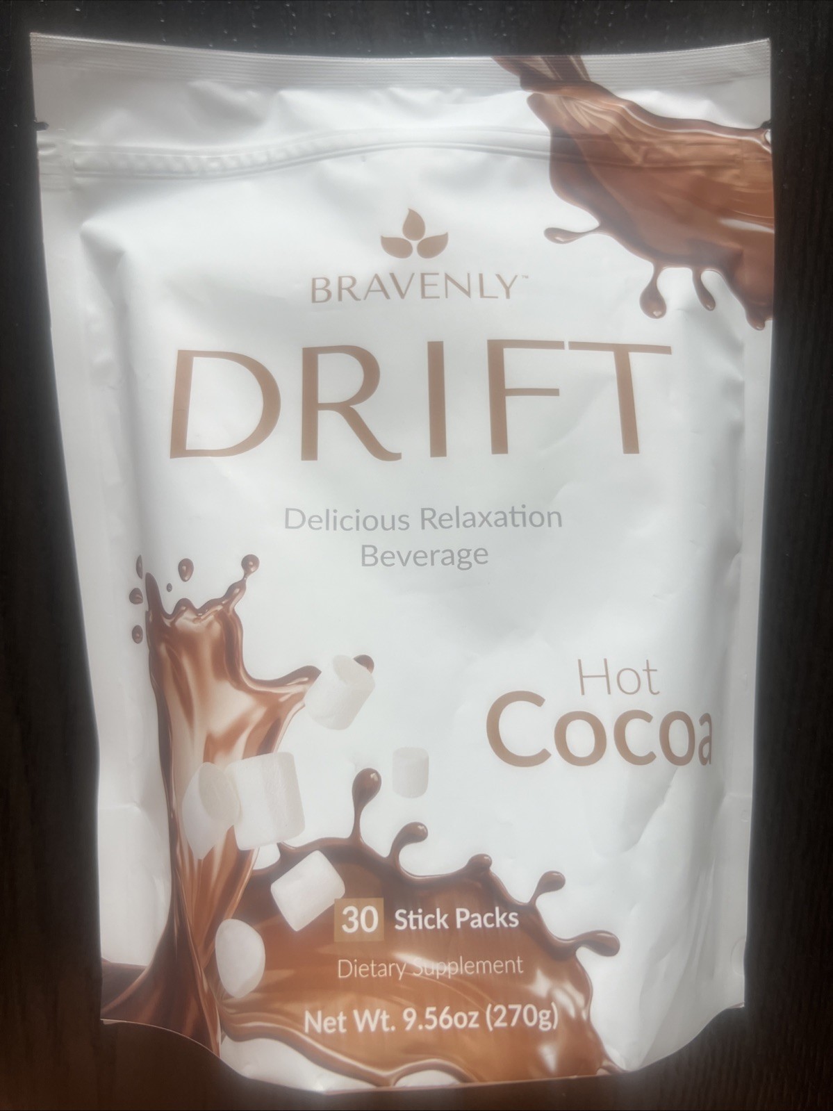 Bravenly Global Drift Hot Cocoa 30 Stick Packs Exp 7/2027 – New/Sealed!