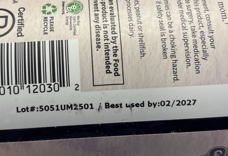 Garden Of Life Organics Prenatal Multi 120 Vegan Gummy Drops BB: 02/2027