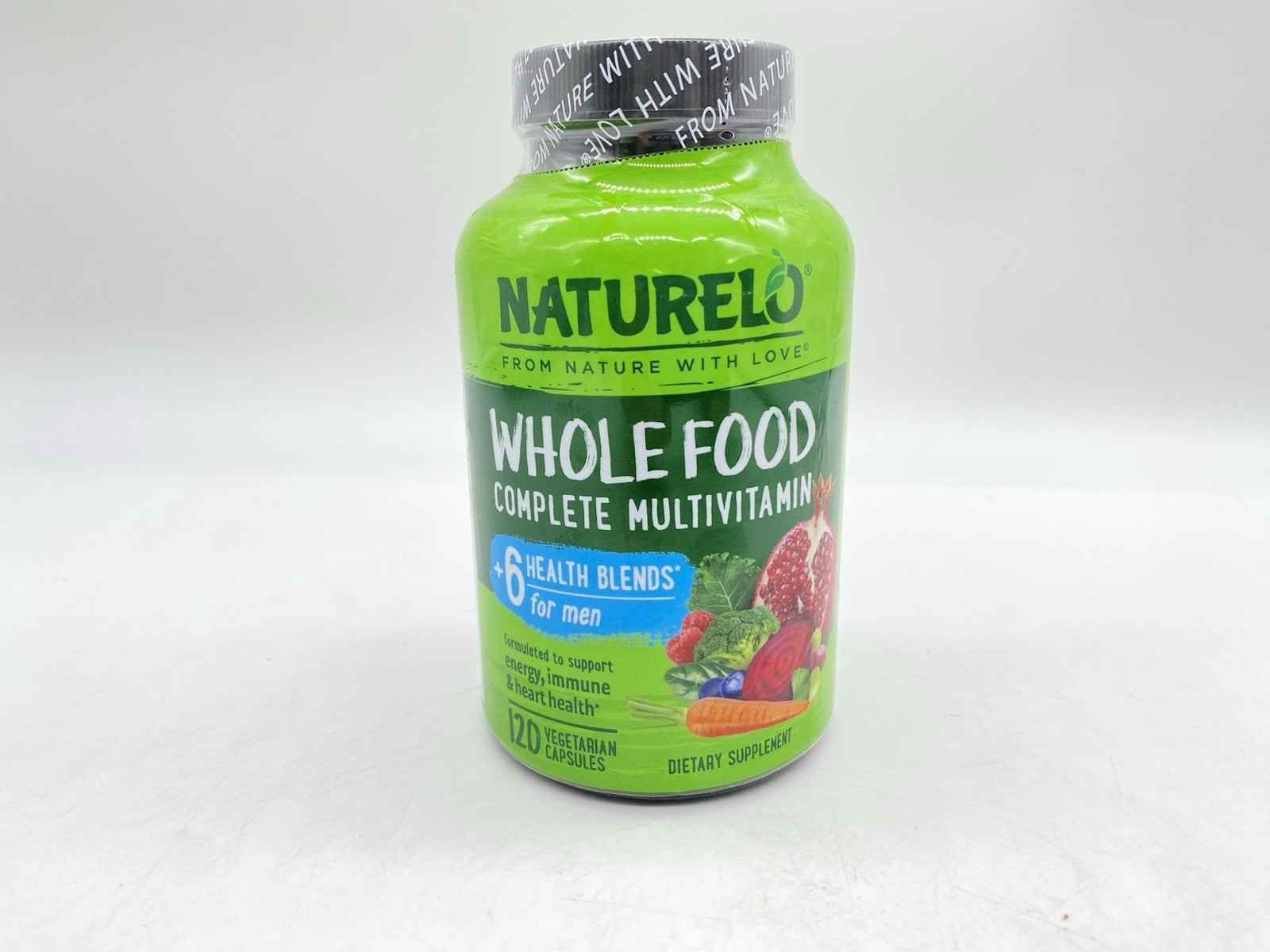 NATURELO Whole Food Multivitamin for Men – 120 Vegetarian Capsules