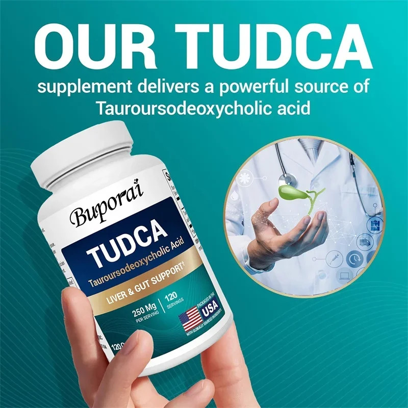 TUDCA 120pcs, Support Digestive Health, Liver Detoxification and Cleansing