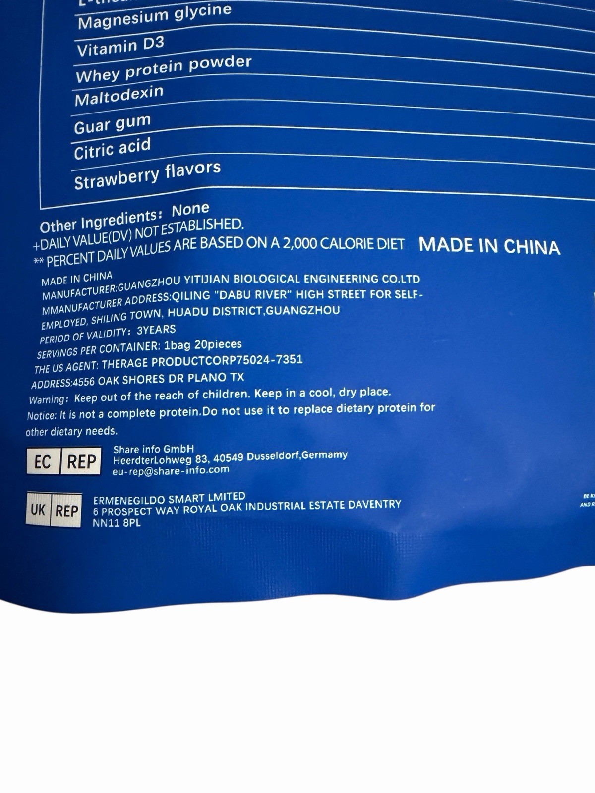 TWO PACK – Esunm Calm Magnesium Individual On the Go Packets Exp 06/07/2027