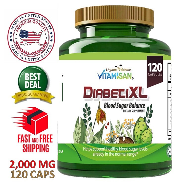 Blood Sugar Support Metabolism 120 Capsules Natural Control & Blood Regulator