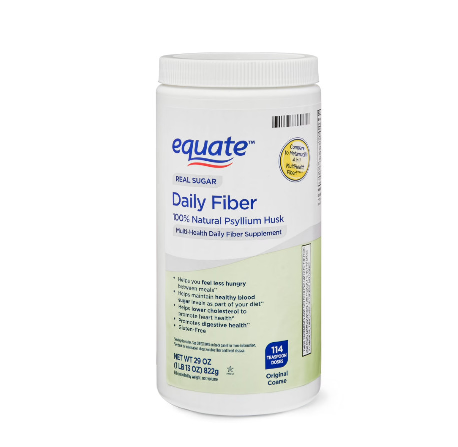 Equate Daily Fiber Powder, 29 oz, Unflavored, Compare to Metamucil 4-in-1 Multih