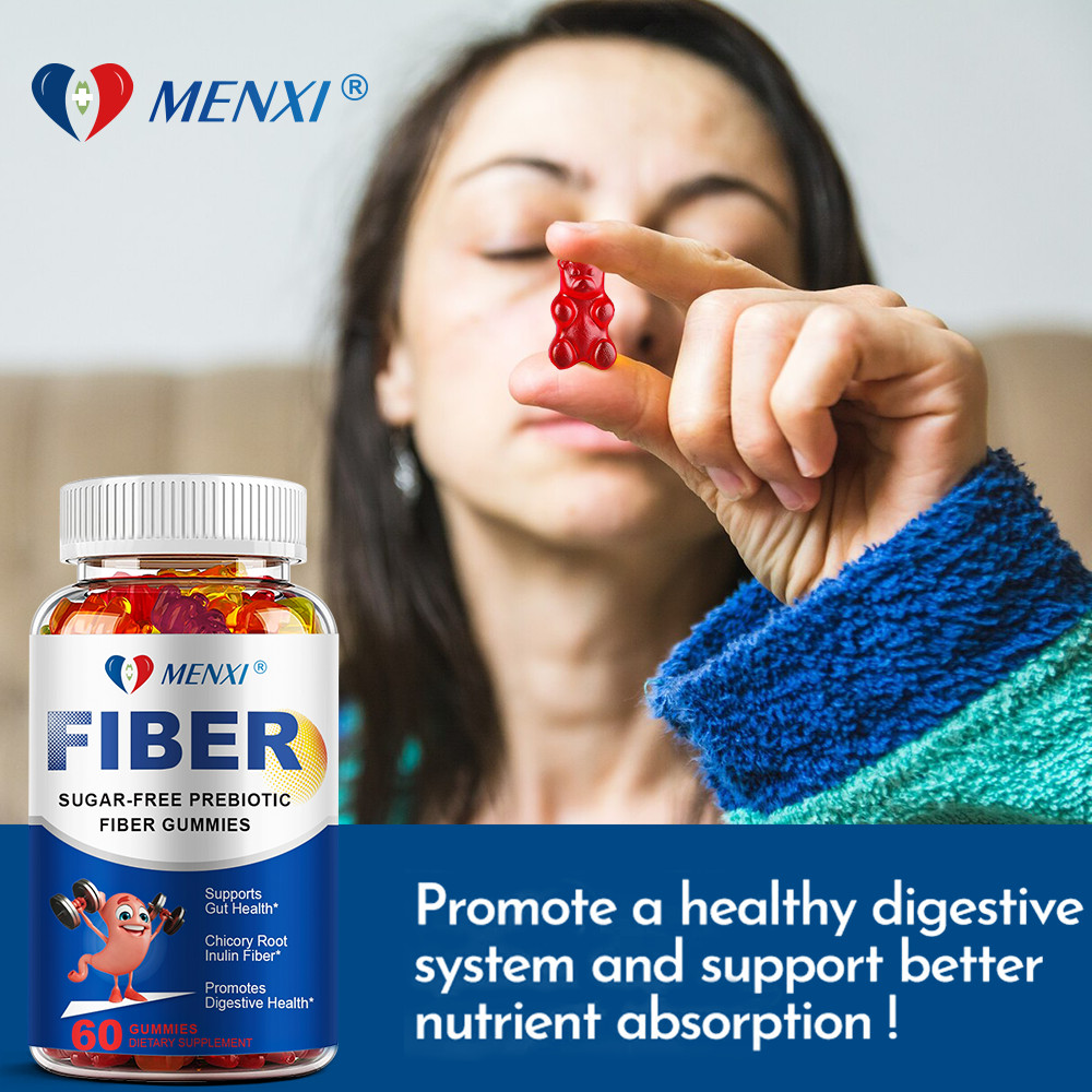 60 Fiber Gummies – Digestive & Gut Health Support – Dietary Fiber Supplement