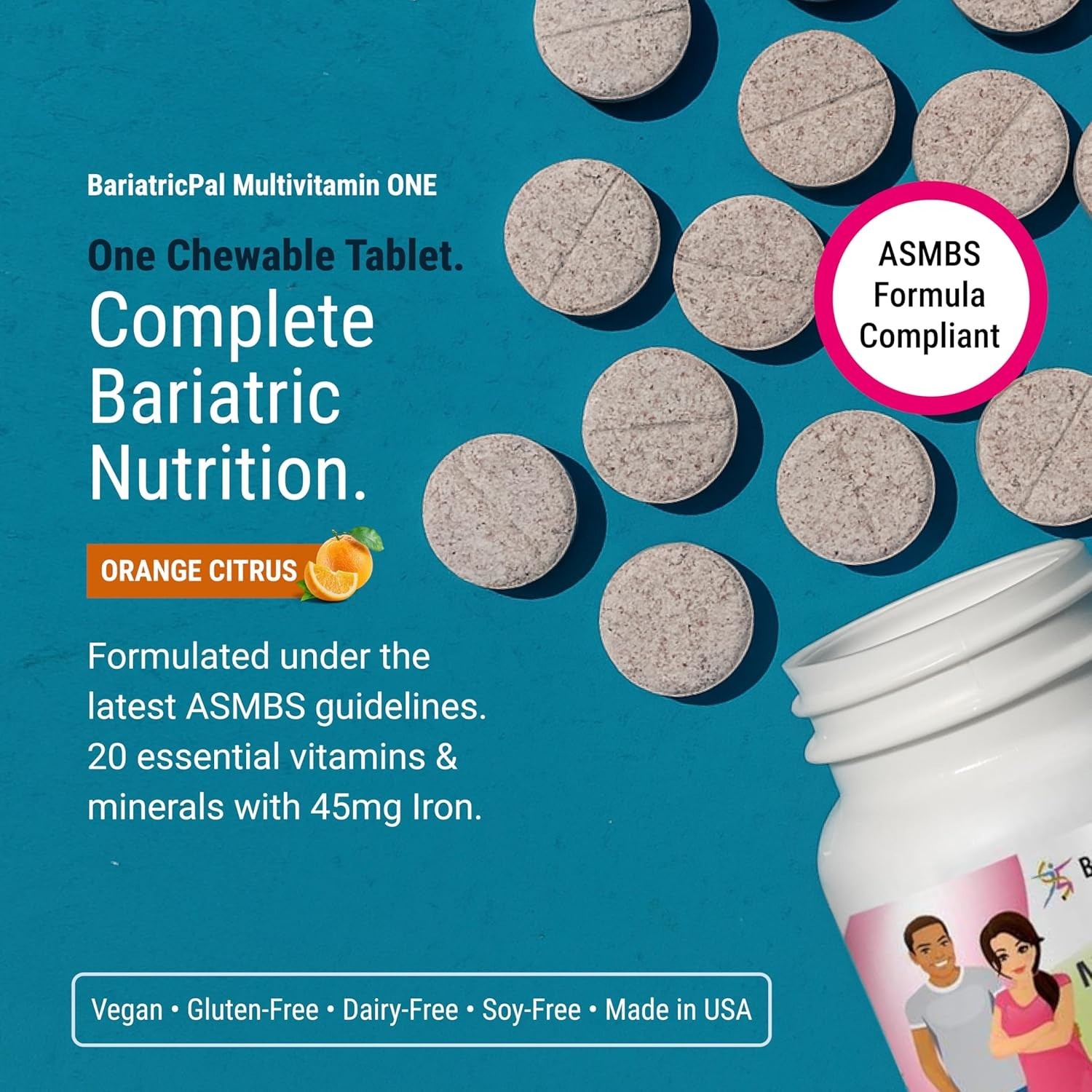 BariatricPal Multivitamin ONE 1 per Day Bariatric Multivitamin Chewable with …
