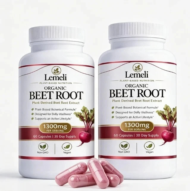 2pcs Lemeli Beetroot Plant-Based Daily Wellness Supplement – Antioxidant Blend
