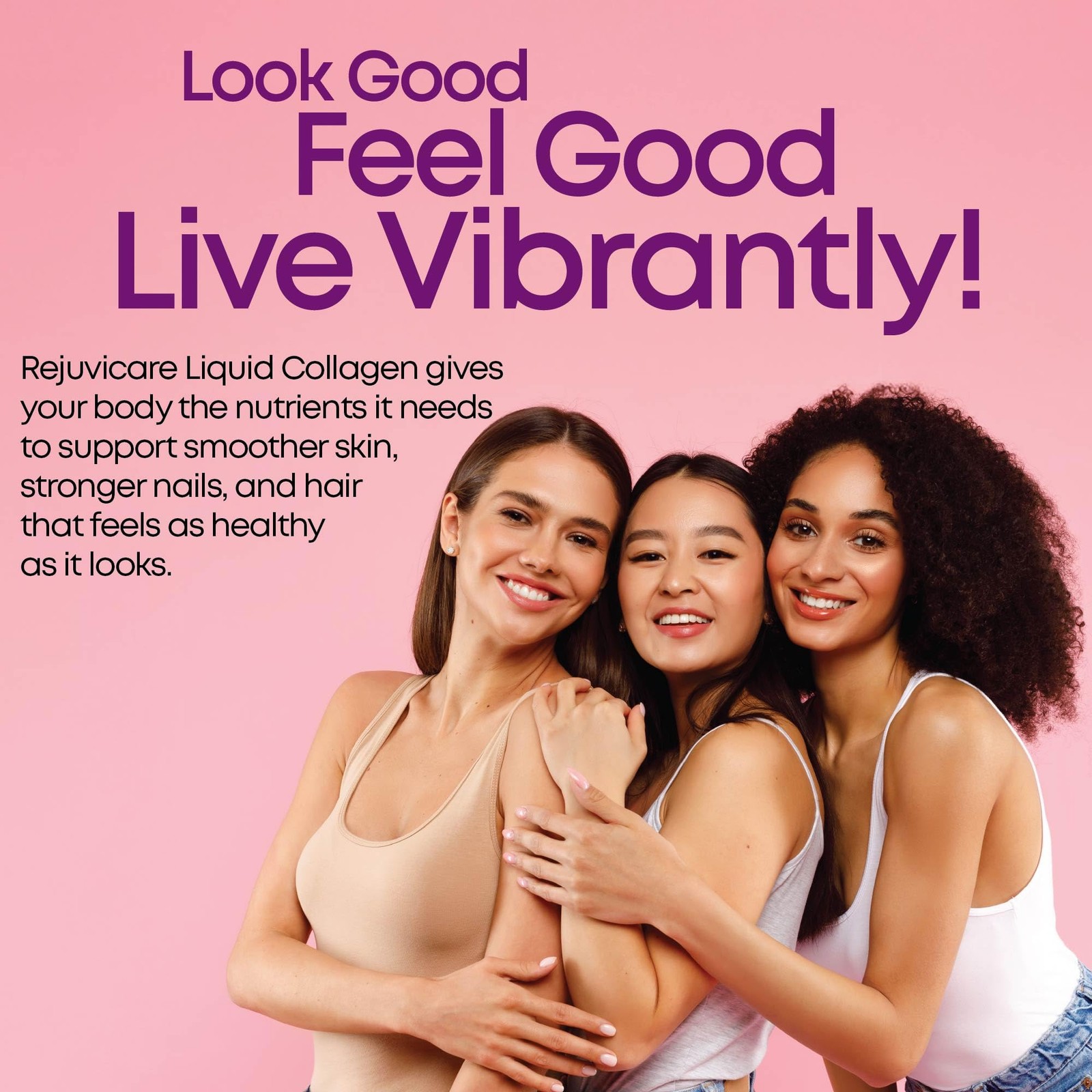Rejuvicare Liquid Collagen Beauty Formula Biotin 16oz FROM USA
