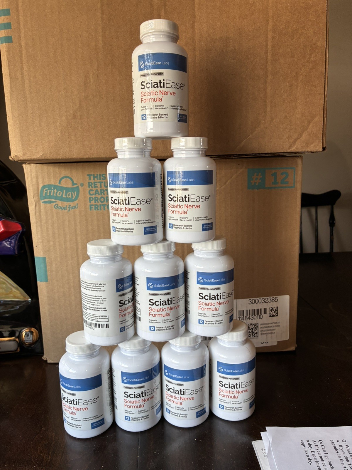 NEW 10 Pack SciatiEase Labs Sciatic Nerve Formula 120 Caps, Free Shipping