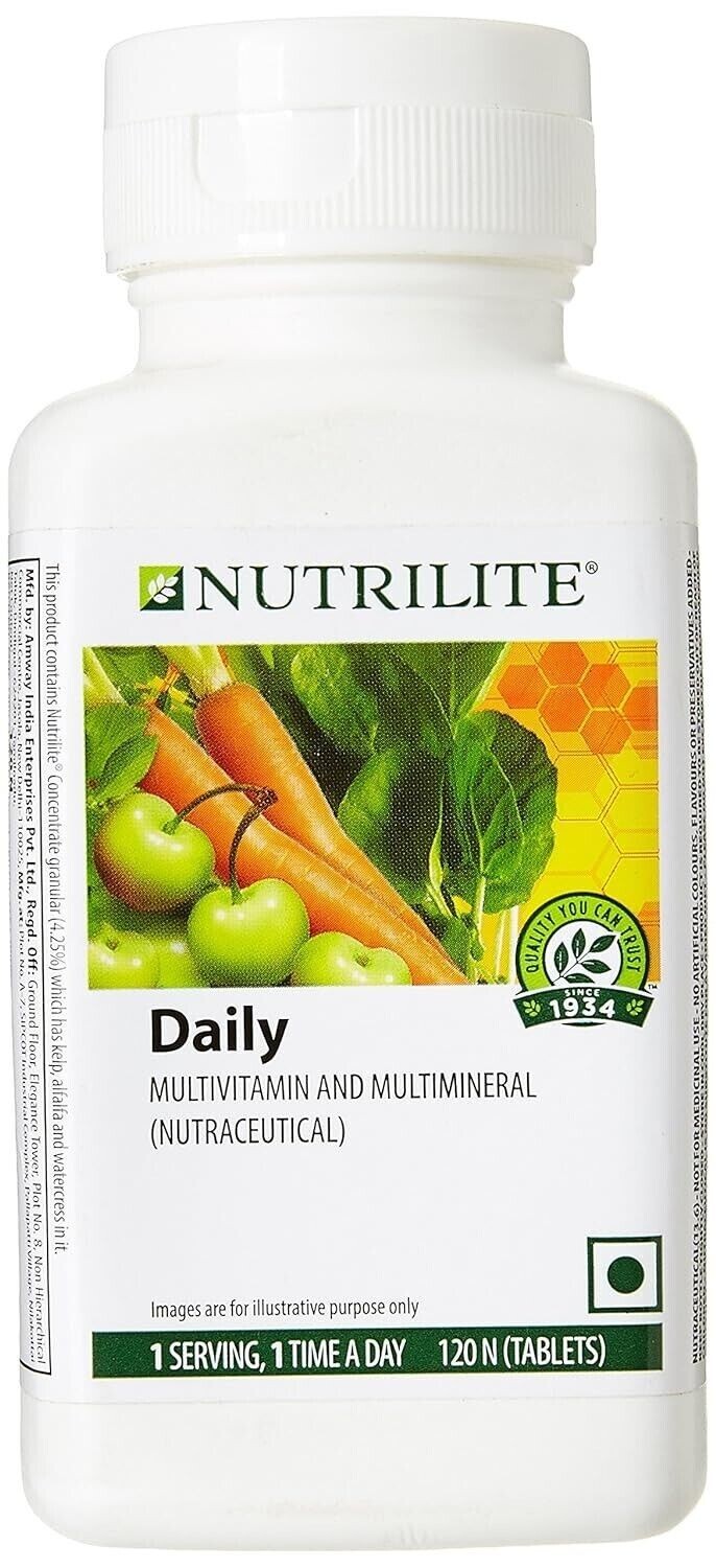 Amway Nutrilite Daily Multivitamin 120 Tabs For General Wellness Exp May 2026