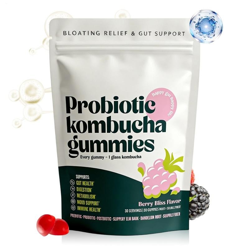 Probiotic Kombucha Gummy – Prebiotics, Probiotics, Postbiotics, Fiber