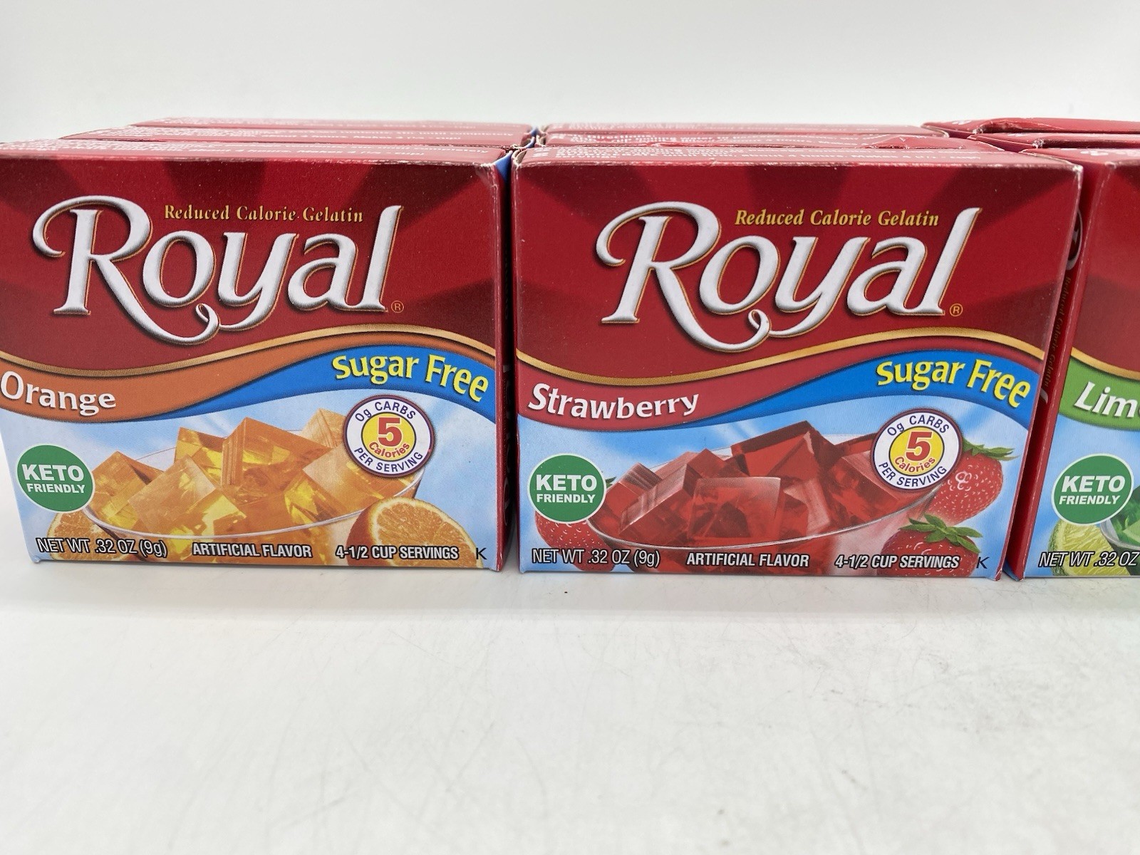 Royal Gelatin Sugar Free Variety Pack of 12-3 Boxes Each Flavor