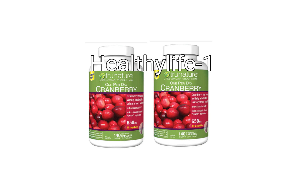 trunature CRANBERRY 650mg, 140 Capsules ** Maintain Healthy Urinary Tract **