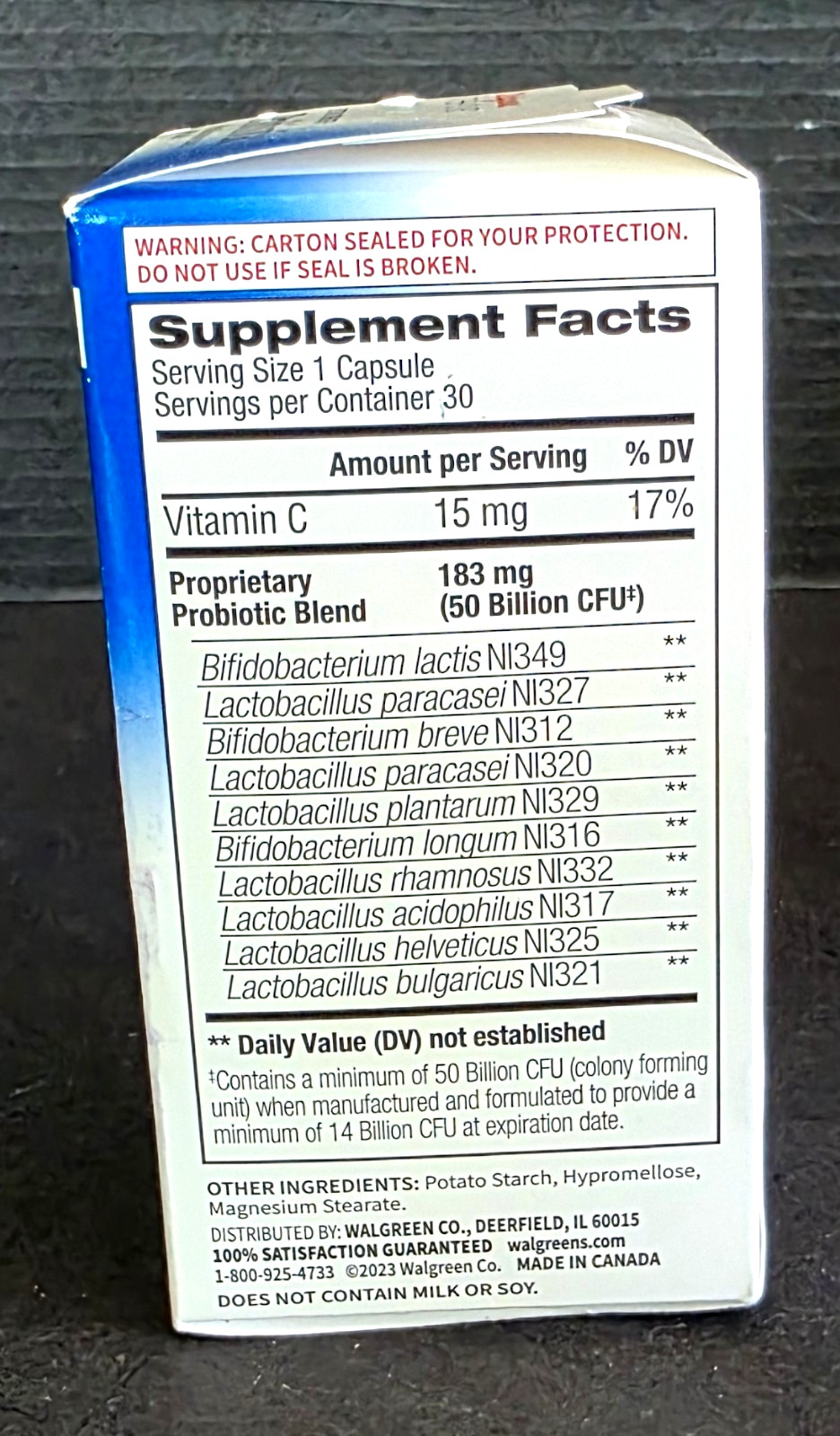 Walgreens (RenewLife Ultimate Flora) Probiotic Capsules, 50 Billion CFU, *07/26*