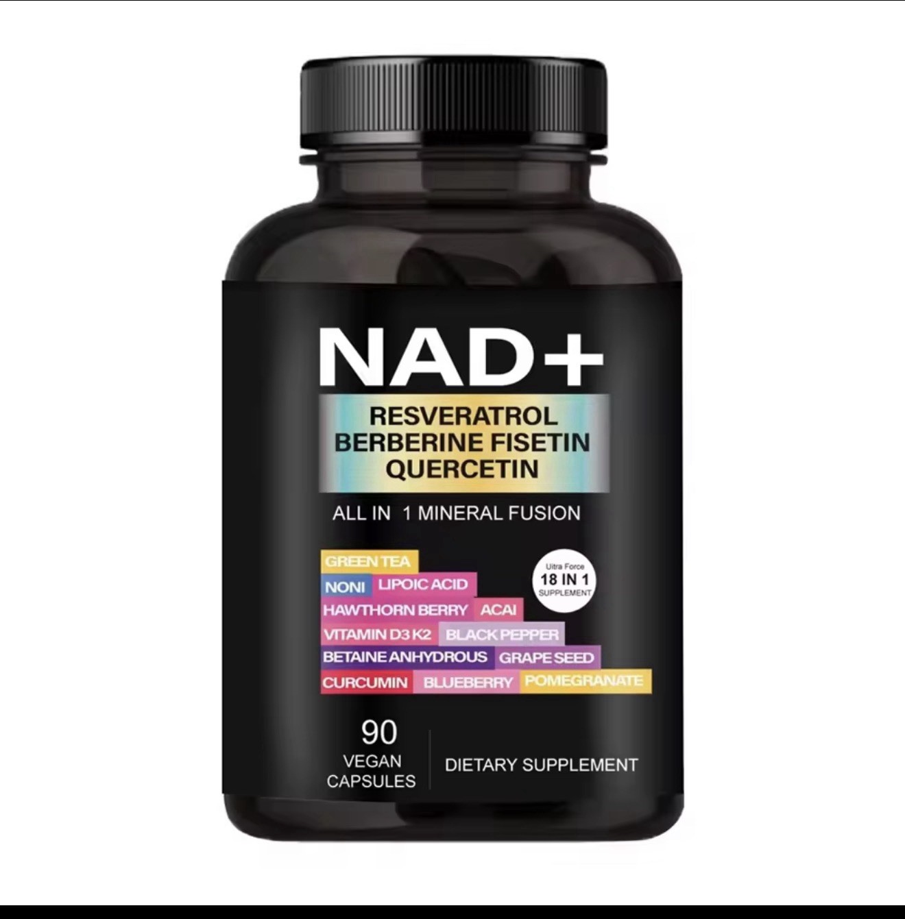 NAD+ – with Resveratrol, Berberine, for Anti-Aging, Antioxidant, Energy, Focus
