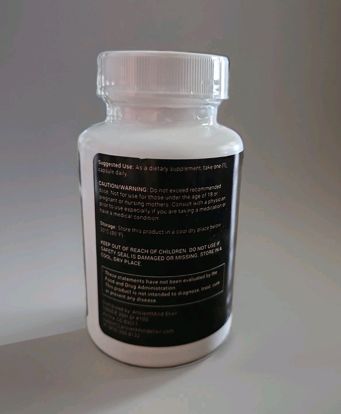 Ancient Mind Elixir Nootropic Brain Supplement 30 Caps Exp 12/28