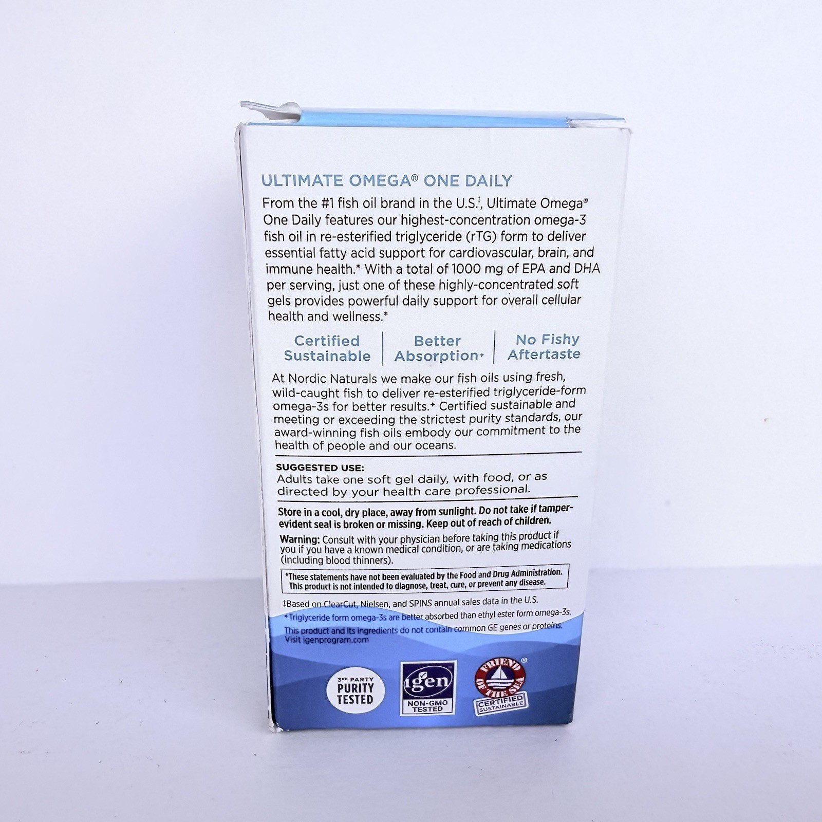 Nordic Naturals Ultimate Omega One Daily 30 Soft Gels Exp 10/2026