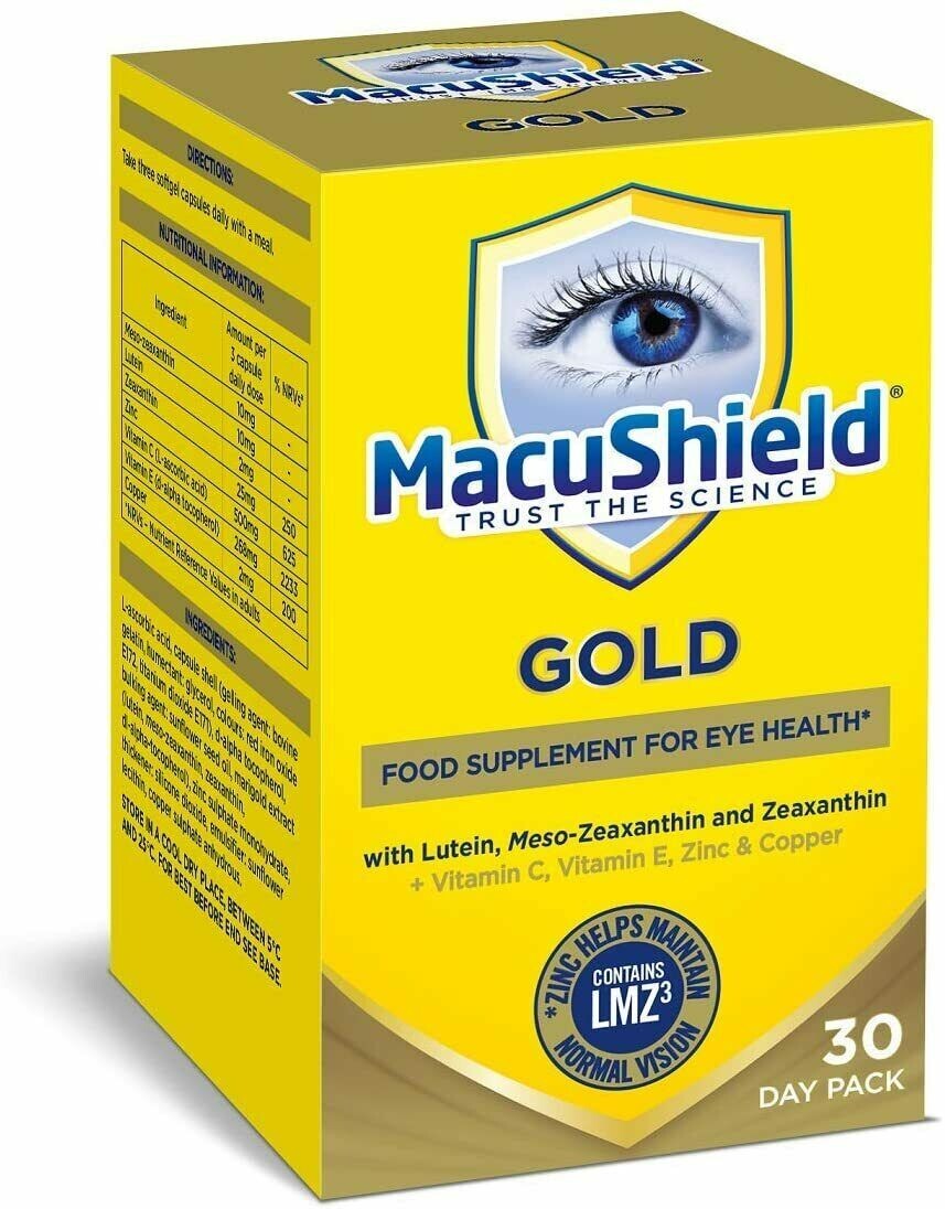 MacuShield Gold 90 Capsules Food Supplement